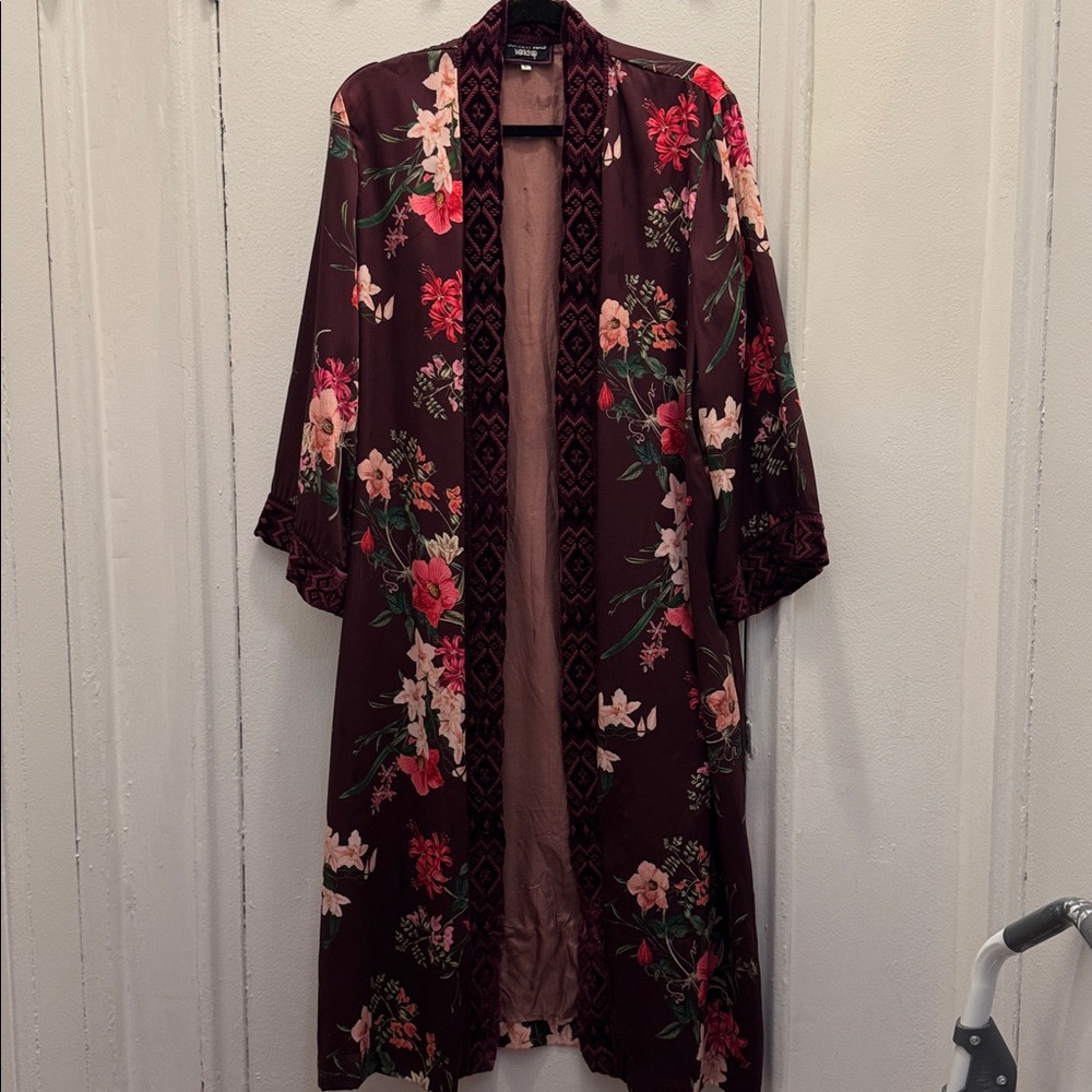 Johnny Was Velvet Silk Kimono